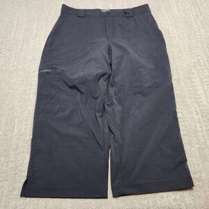 LL Bean Cycling Pants Women Small Comfort Trail Padded Full Seat Straight Crop